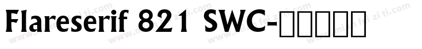 Flareserif 821 SWC字体转换